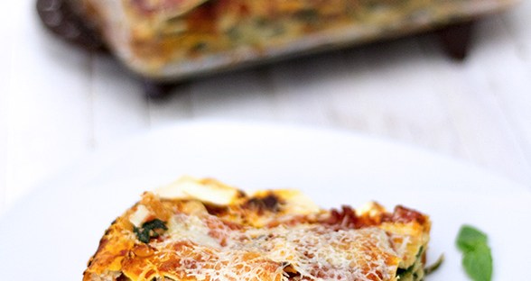 Spinat Tomaten Lasagne