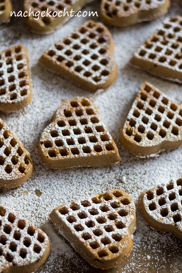 Waffeln aus dem Ofen