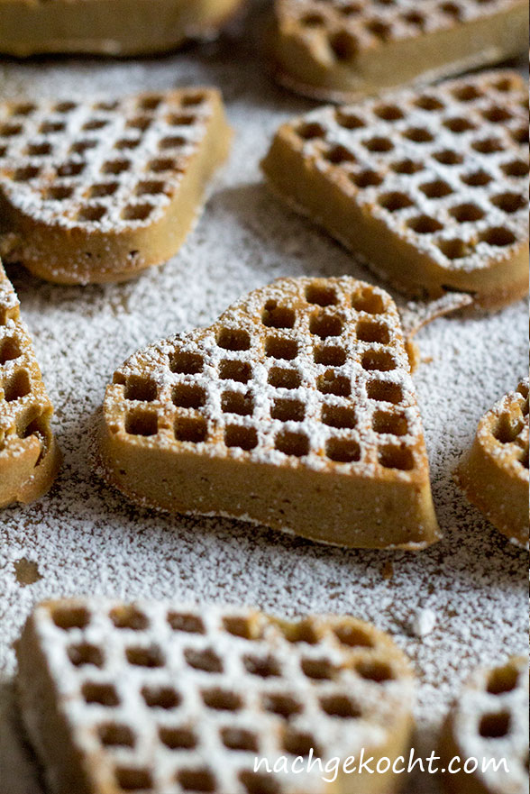 Waffeln aus dem Ofen