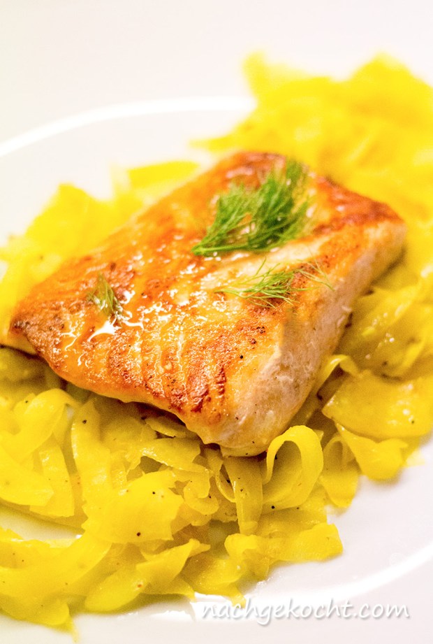 Safran Fenchel mit Lachs