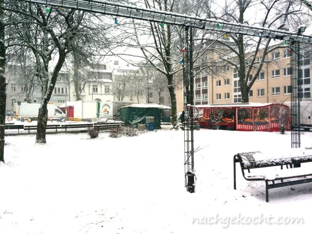 Markt im Schnee